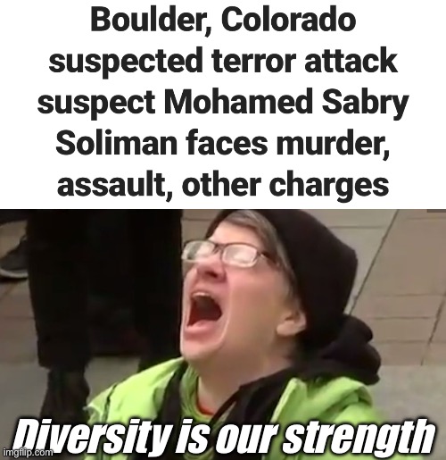 Thanks Joe | Diversity is our strength | image tagged in screaming liberal,politics lol,memes | made w/ Imgflip meme maker