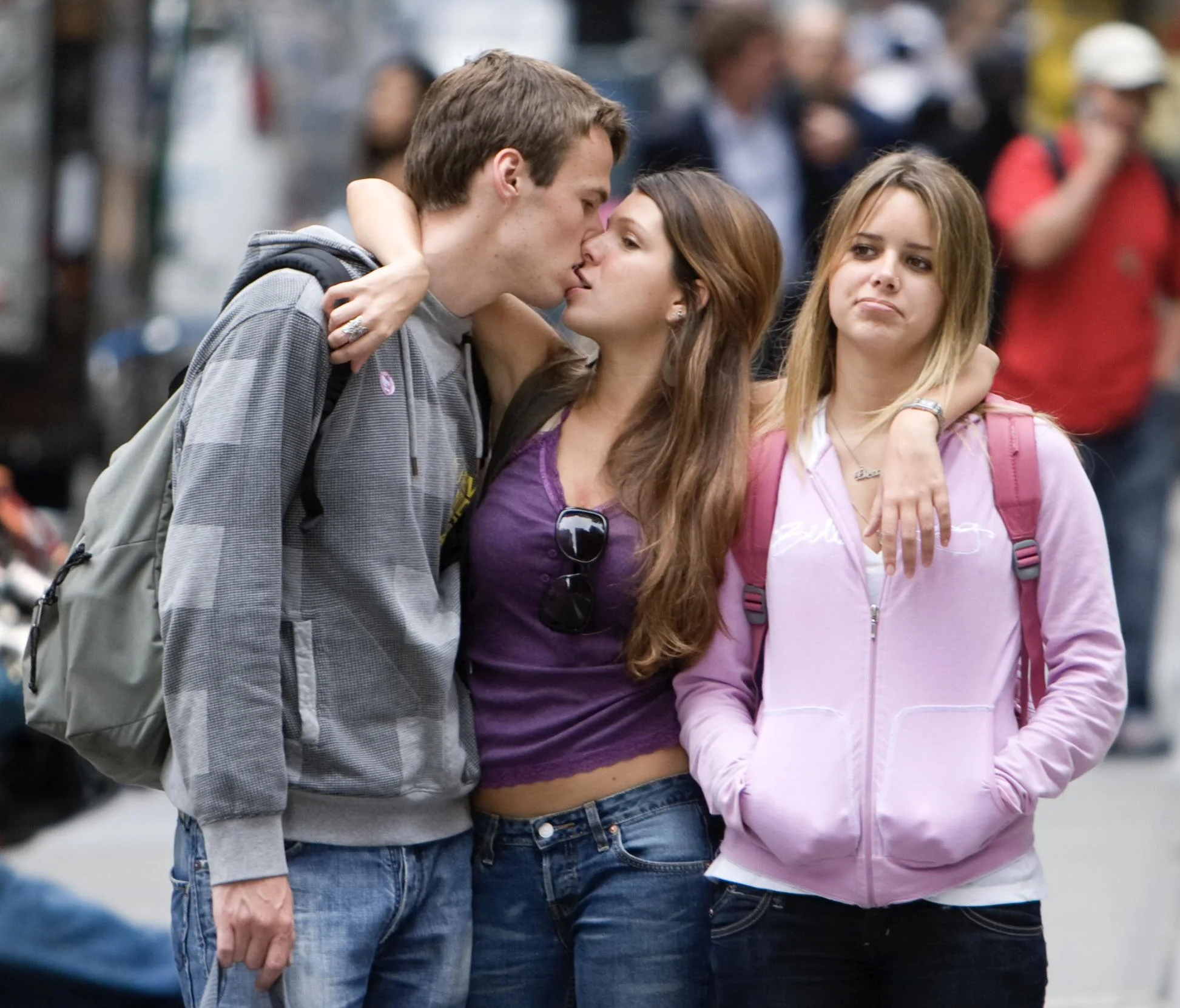 Girl Third Wheel Blank Meme Template