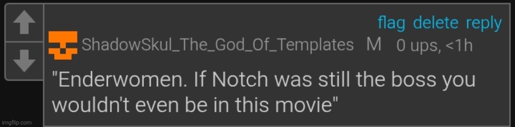 Minecraft lore | image tagged in context in template description tho | made w/ Imgflip meme maker
