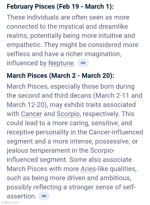 The Difference Between Me And Dea | image tagged in february,march,zodiac,difference,personality,interesting | made w/ Imgflip meme maker