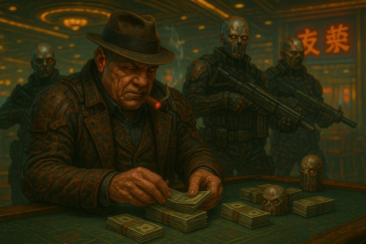 Maelstrom capone counting money Blank Meme Template