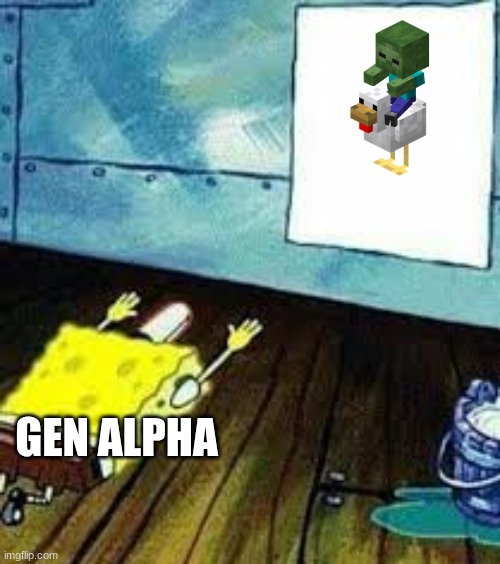 spongebob worship | GEN ALPHA | image tagged in spongebob worship | made w/ Imgflip meme maker