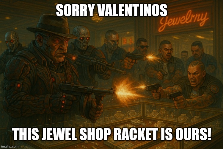 Maelstrom capone takeing back the jewel shop racket! | image tagged in maelstrom capone takeing back the jewel shop racket | made w/ Imgflip meme maker
