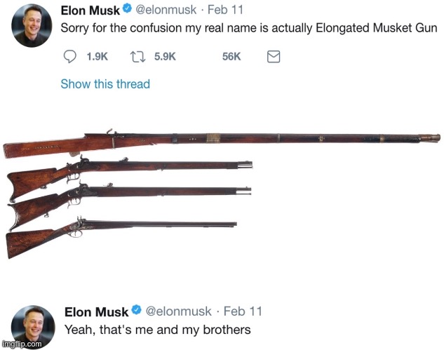 Elongated Musket Gun | image tagged in yes | made w/ Imgflip meme maker