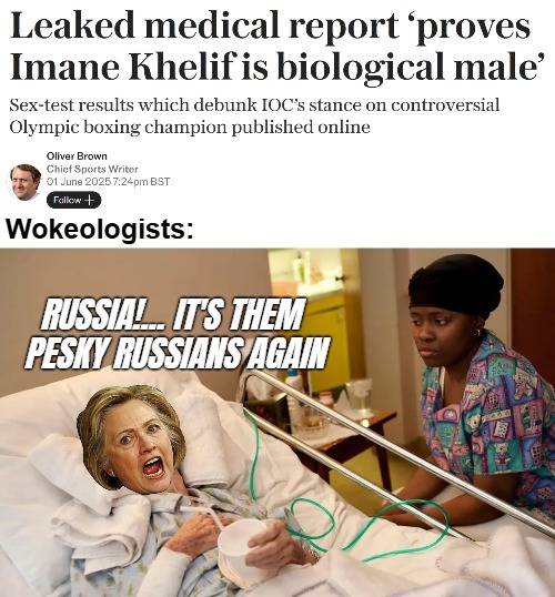 When his former coach heard of the first test, he arranged for 3 more. Those were made in 3 different countries | image tagged in identity politics,sports,hillary clinton,funny,woke | made w/ Imgflip meme maker
