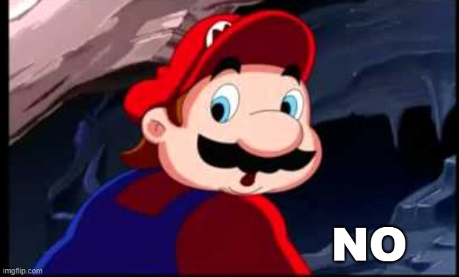 hotel mario says no | NO | image tagged in hotel mario says no | made w/ Imgflip meme maker