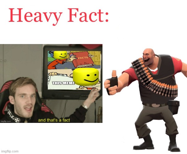 Heavy Fact | image tagged in heavy fact | made w/ Imgflip meme maker