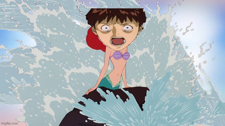 part of your world but shinji screaming | image tagged in part of your world,neon genesis evangelion,shinji ikari,anime meme,screaming,the little mermaid | made w/ Imgflip meme maker