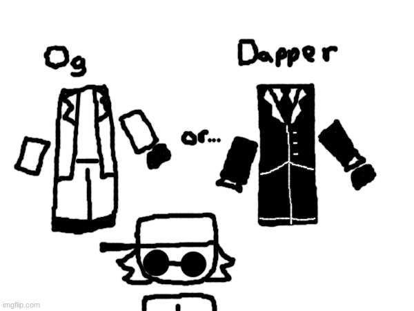 which one do y'all like more? (Vote for if I should change my character design) | made w/ Imgflip meme maker