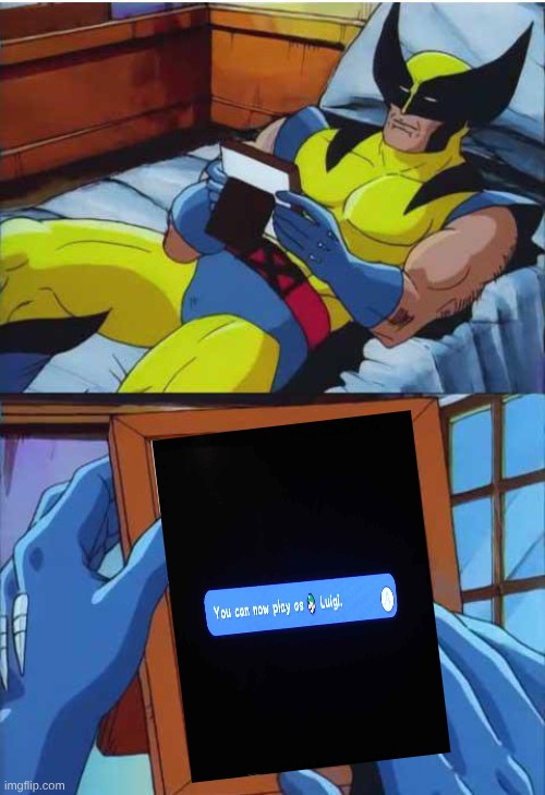 Wolverine Remembers a much simpler time... | image tagged in wolverine remember,luigi | made w/ Imgflip meme maker