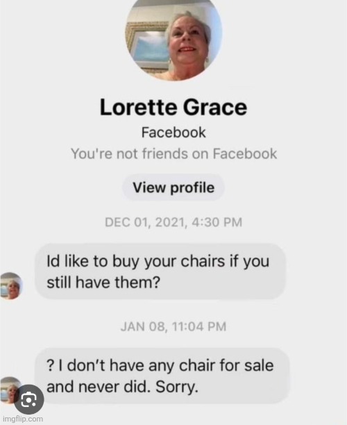 Someone should tell her | image tagged in facebook | made w/ Imgflip meme maker