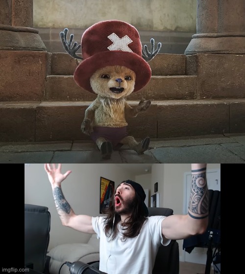 imma back | image tagged in chopper live action,moist critikal screaming,memes,one piece,funny,chopper | made w/ Imgflip meme maker