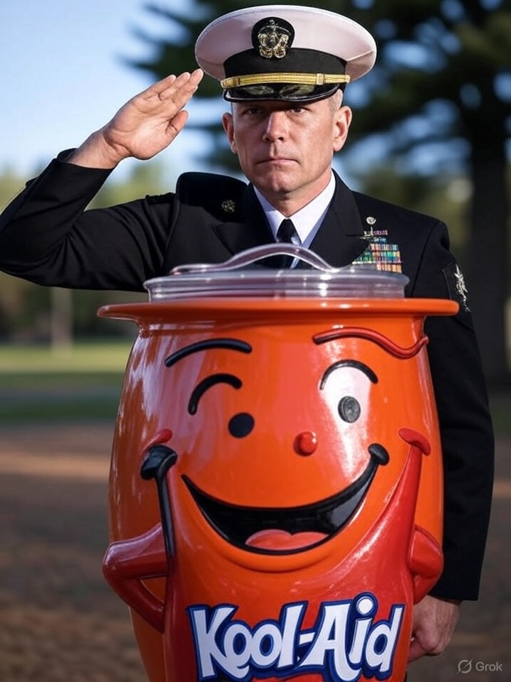 Navy officer kool aid stand Blank Meme Template
