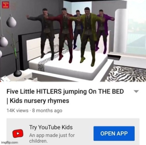 nein nein nein | image tagged in dark,memes,funny,five little hitlers | made w/ Imgflip meme maker
