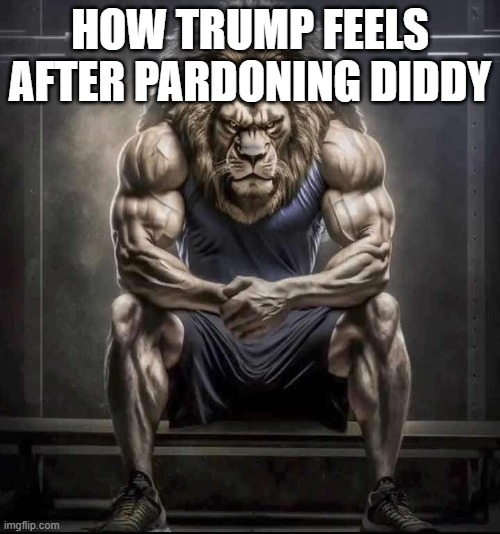 He is crazy | HOW TRUMP FEELS AFTER PARDONING DIDDY | image tagged in how bro felt after saying that | made w/ Imgflip meme maker