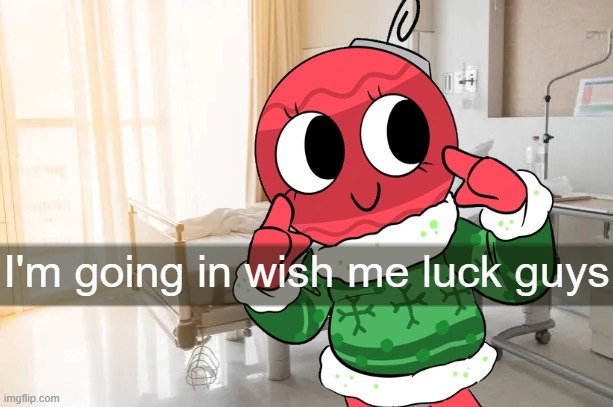 :).mp3 | I'm going in wish me luck guys | image tagged in bobette,dandy's world | made w/ Imgflip meme maker