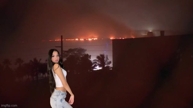 Fire at the Doral Power Plant | image tagged in girl,pretty girl,beautiful girl,florida,firefighters,miami | made w/ Imgflip meme maker