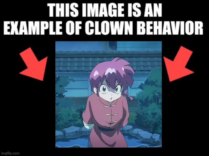 fuck ranco the stupid | image tagged in this image is an example of clown behavior dark mode | made w/ Imgflip meme maker