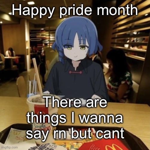 People are weak these days | Happy pride month; There are things I wanna say rn but cant | image tagged in ryo eating mc donalds | made w/ Imgflip meme maker