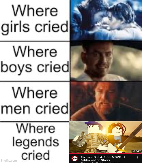 THE LAST GUEST WAS PEAK | image tagged in where legends cried,roblox,the last guest | made w/ Imgflip meme maker