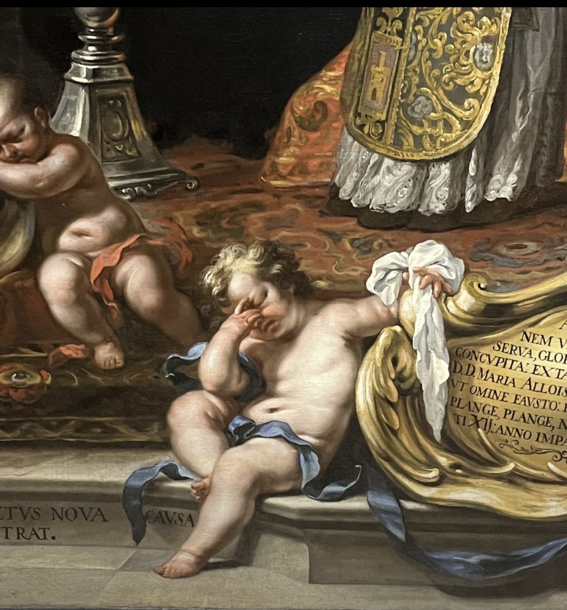 Frustrated Cherub Blank Meme Template
