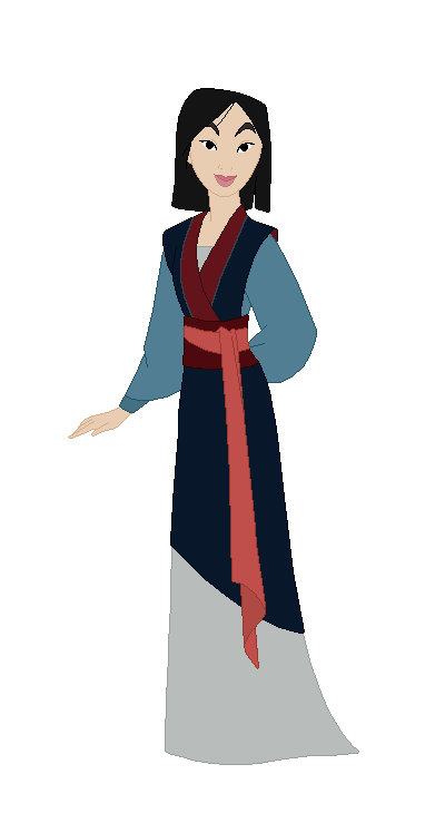 Fa Mulan in her Blue Outfit Meme Template