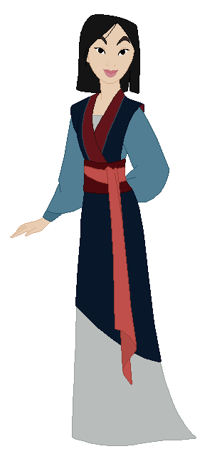 Fa Mulan in her Blue Outfit Meme Template