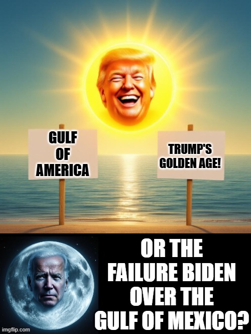 Who do you support? | OR THE FAILURE BIDEN OVER THE GULF OF MEXICO? | image tagged in winning | made w/ Imgflip meme maker