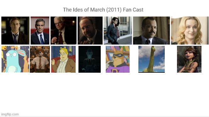 Credit to Mico the Ninjago Fan 2024 for this used | image tagged in meme,memes,spoof cast,characters,the ides of march,roles | made w/ Imgflip meme maker
