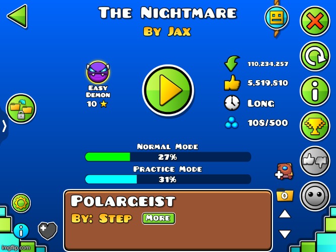 i hate myself | image tagged in rage,i hate myself,nightmare,geometry dash | made w/ Imgflip meme maker