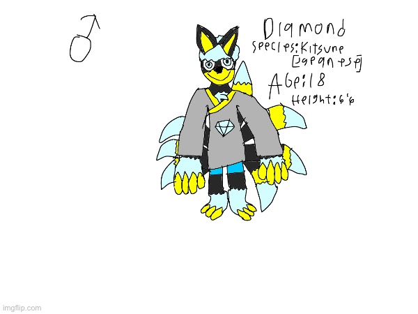 Diamond the 7-Tailed Kitsune | made w/ Imgflip meme maker