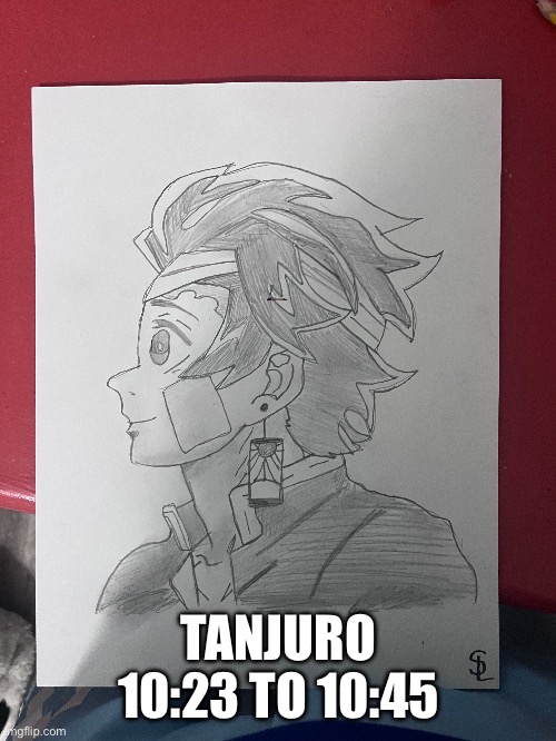 That’s how long it took me to draw that | TANJURO 10:23 TO 10:45 | made w/ Imgflip meme maker