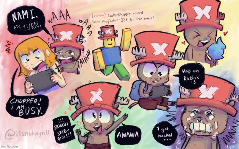 chopper the ipad kid... | made w/ Imgflip meme maker