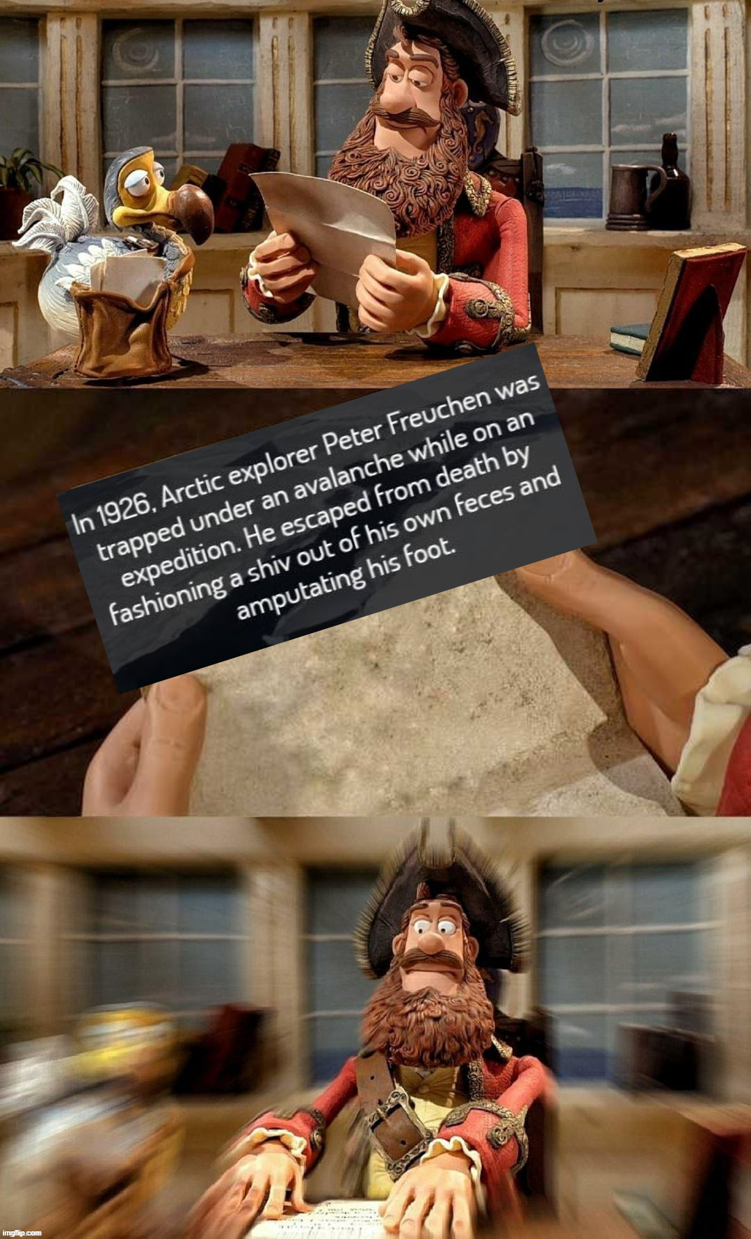 That is so hardcore | image tagged in pirate bands of misfits,history | made w/ Imgflip meme maker