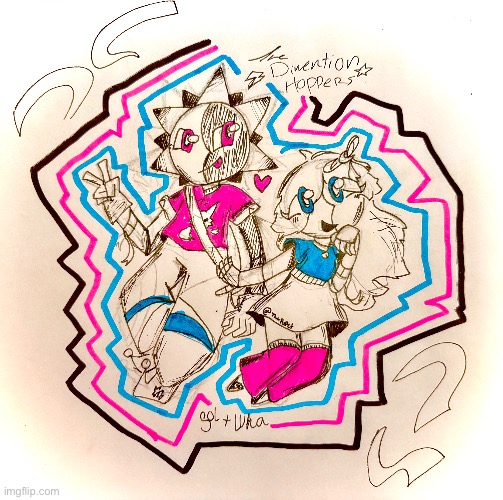 Behold! My OCS! Now Redesigned! | image tagged in oc,tsams,drawing | made w/ Imgflip meme maker