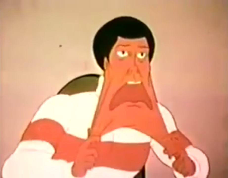 Face Stretch 80s Cartoon Blank Meme Template