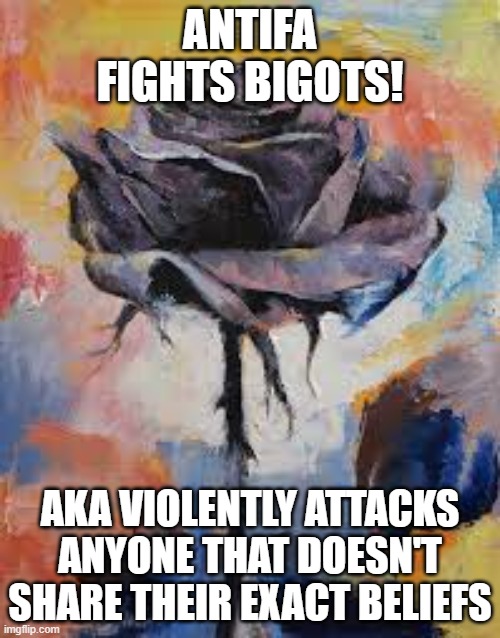 They love that word but never actually leaned what it meant | ANTIFA FIGHTS BIGOTS! AKA VIOLENTLY ATTACKS ANYONE THAT DOESN'T SHARE THEIR EXACT BELIEFS | image tagged in antifa | made w/ Imgflip meme maker