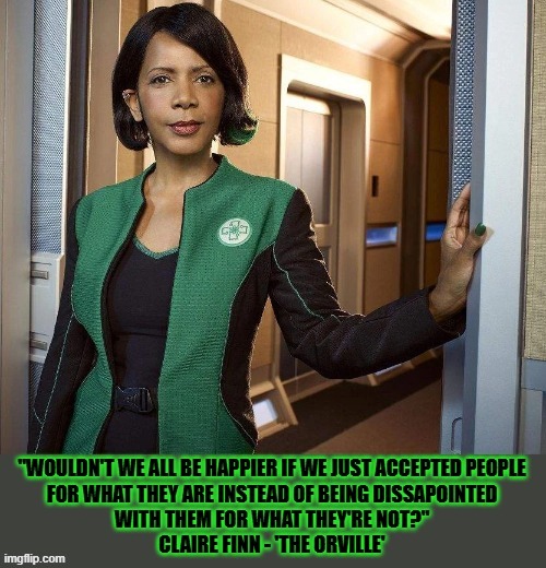 Understanding each other makes us happier | image tagged in happy,understanding,the orville,neurodivergent | made w/ Imgflip meme maker