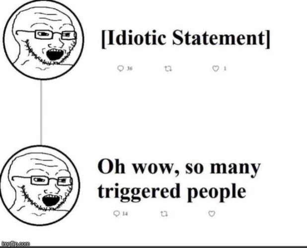 new template | image tagged in idiotic statement | made w/ Imgflip meme maker