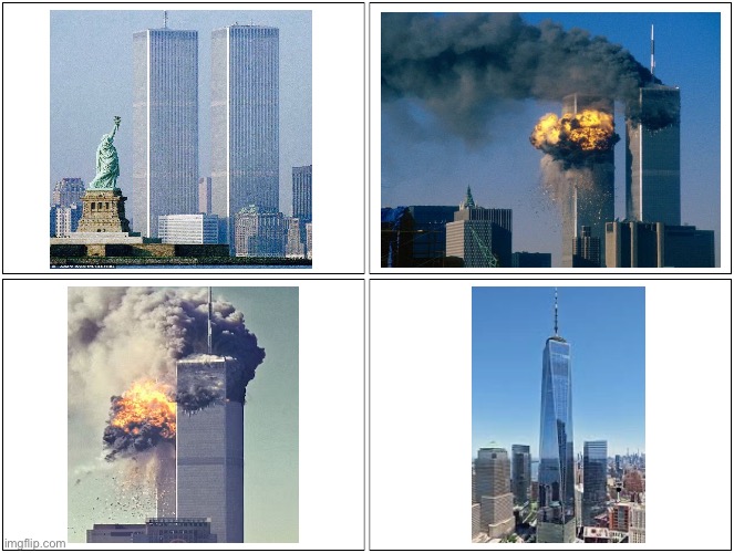 World Trade Center revival | image tagged in memes,blank comic panel 2x2 | made w/ Imgflip meme maker