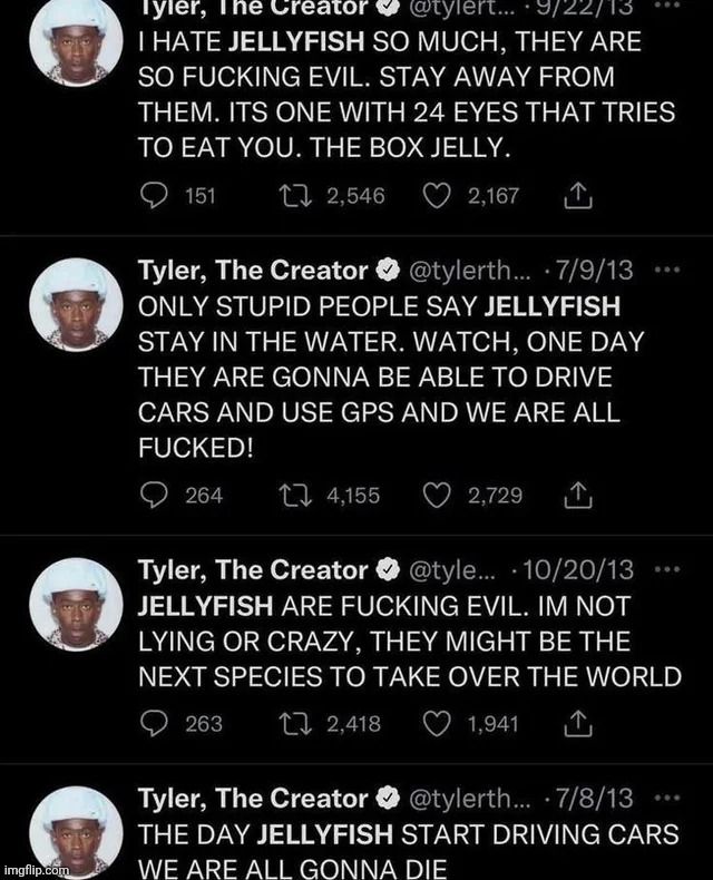 tyler tweets | made w/ Imgflip meme maker