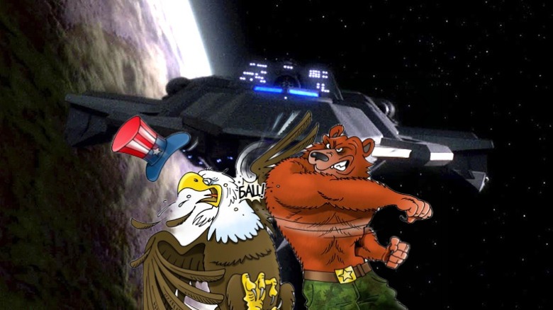 Slavic Star Trek | image tagged in husnock warship,slavic star trek | made w/ Imgflip meme maker