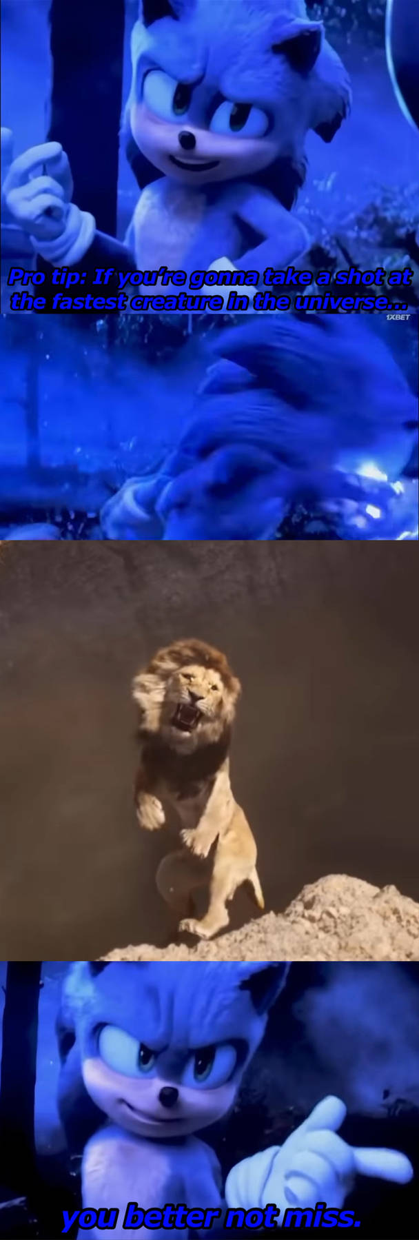Down goes Mufasa (Live-Action)! Blank Meme Template