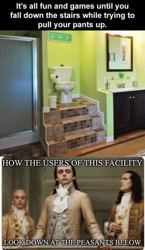 Sitting on the throne | HOW THE USERS OF THIS FACILITY; LOOK DOWN AT THE PEASANTS BELOW | image tagged in superior royalty,toilet,game of thrones | made w/ Imgflip meme maker