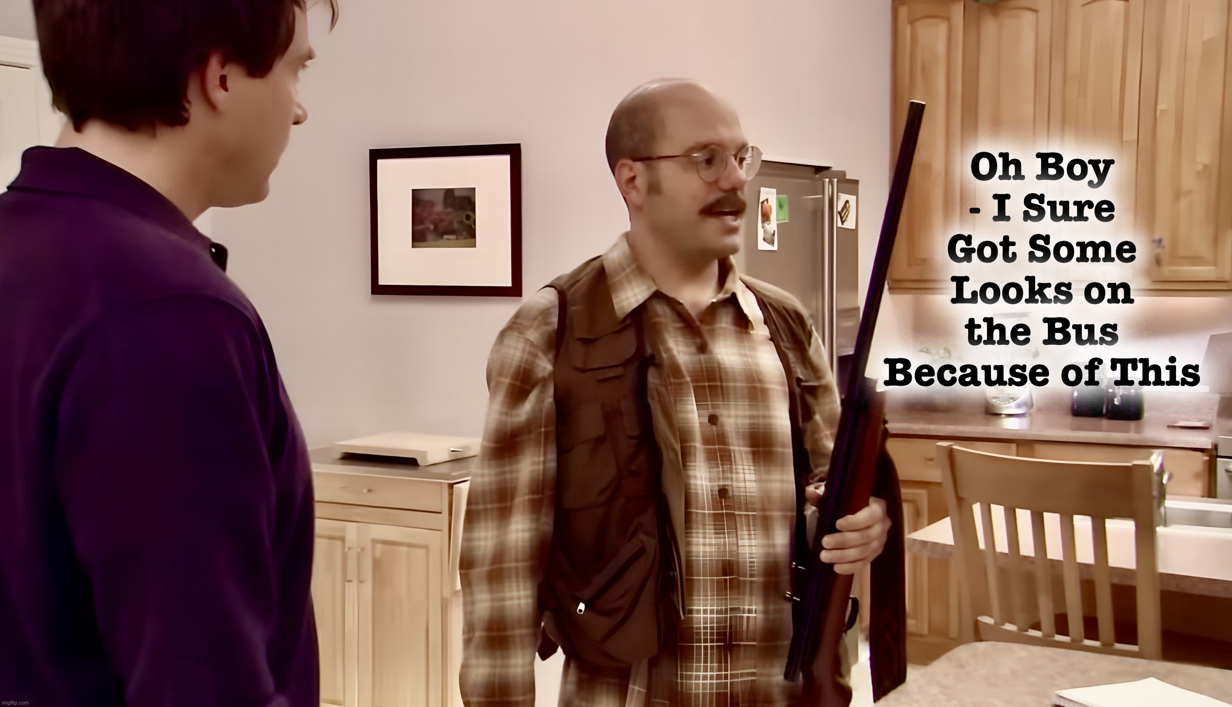 Dr. Tobias Funke - World’s First Analrapist (Analyst and Therapist) | Oh Boy - I Sure Got Some Looks on the Bus Because of This | image tagged in tobias funke,arrested development,memes,gun control,gun safety | made w/ Imgflip meme maker