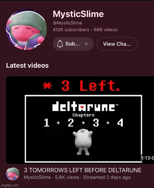 Deltarune tomorrow shitpost #18 (He said the funny thing) | made w/ Imgflip meme maker
