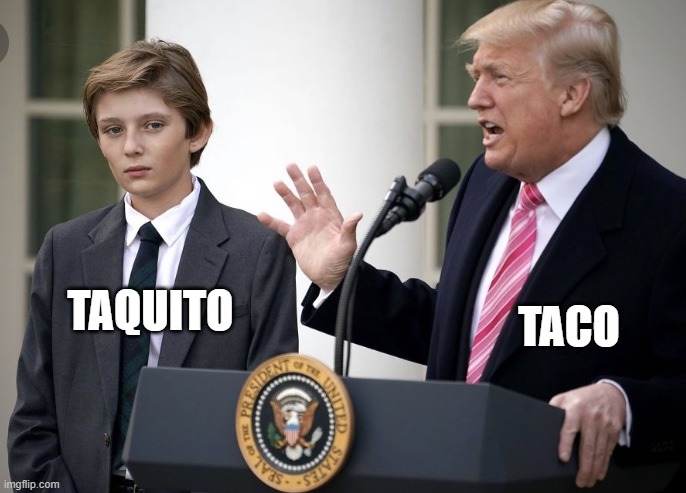Baron Trump 1 | TAQUITO; TACO | image tagged in baron trump 1 | made w/ Imgflip meme maker