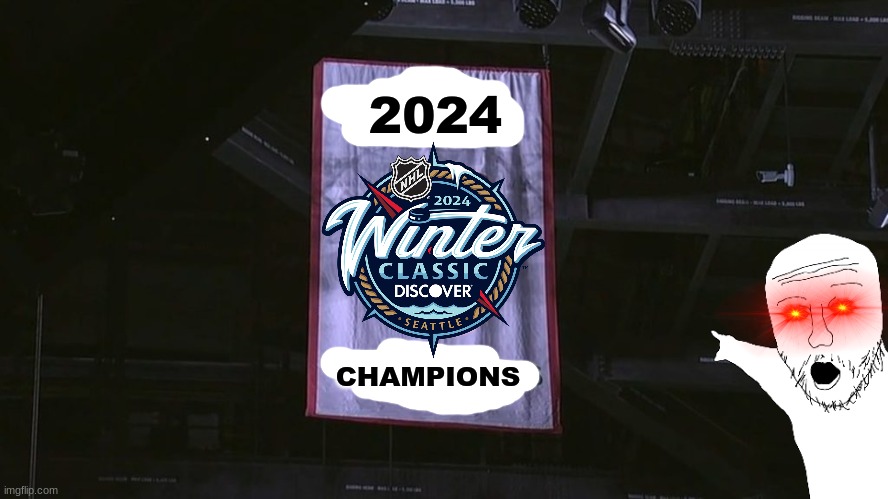 Seattle Kraken meme | 2024; CHAMPIONS | image tagged in memes,nhl,predators,sports,garbage,hockey | made w/ Imgflip meme maker