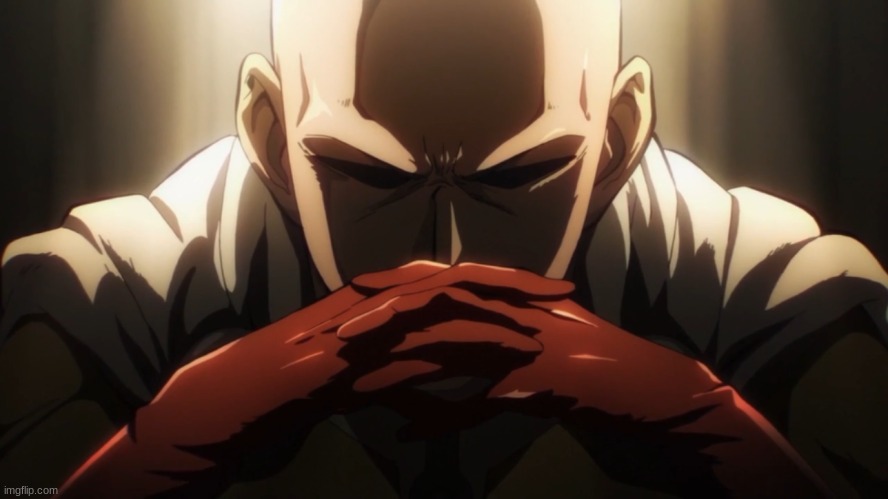 One punch thinking | image tagged in one punch thinking | made w/ Imgflip meme maker