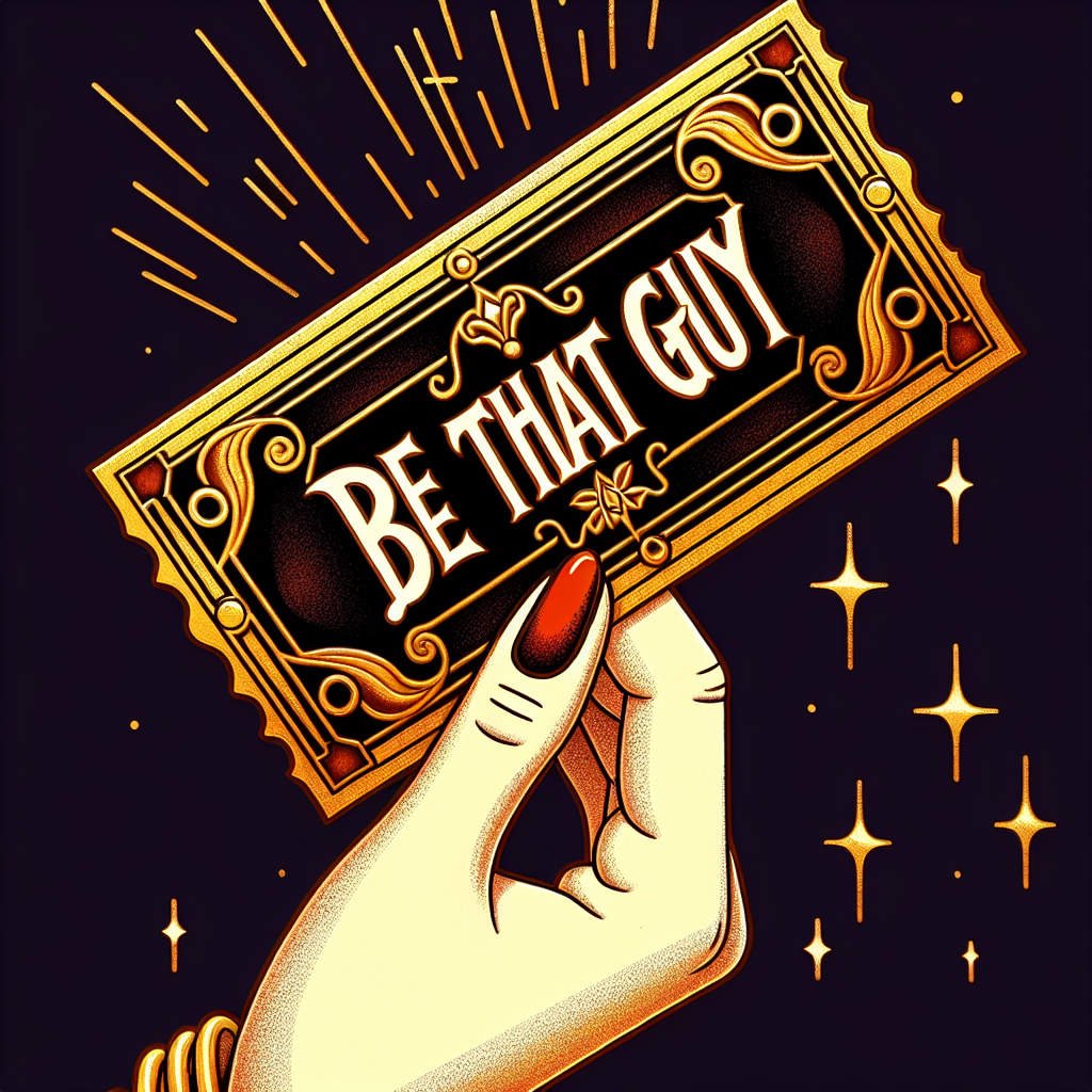 Pass allowing you to 'Be That Guy' Blank Meme Template